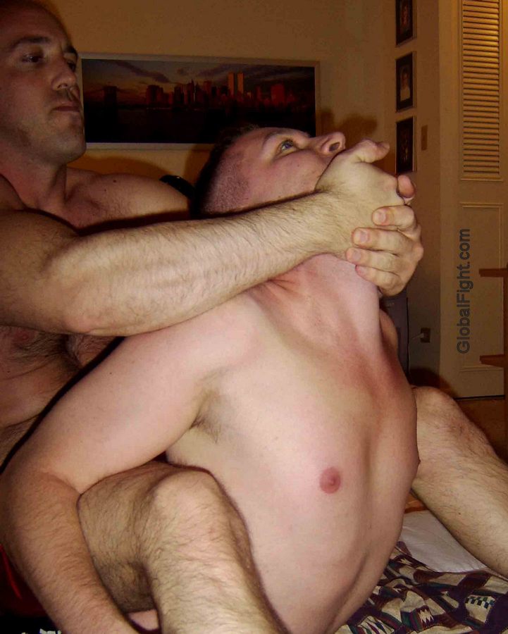 backyard house boys rough housing wrestling men