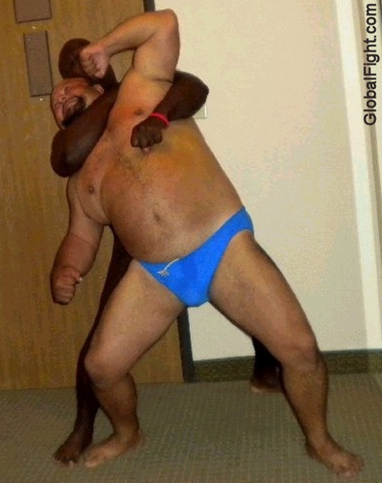 black manhandling white fat wrestlers bears